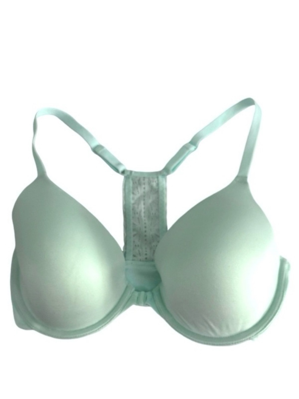 b.tempt’d by Wacoal Front Close Bra Racerback Moonlight Jade Green Size 34